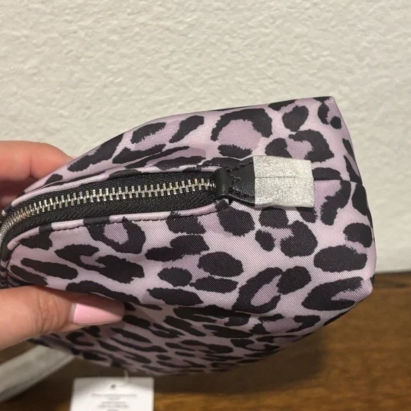 Kate Spade Lavender and Black Leopard Cosmetic Bag - Picture 6 of 10
